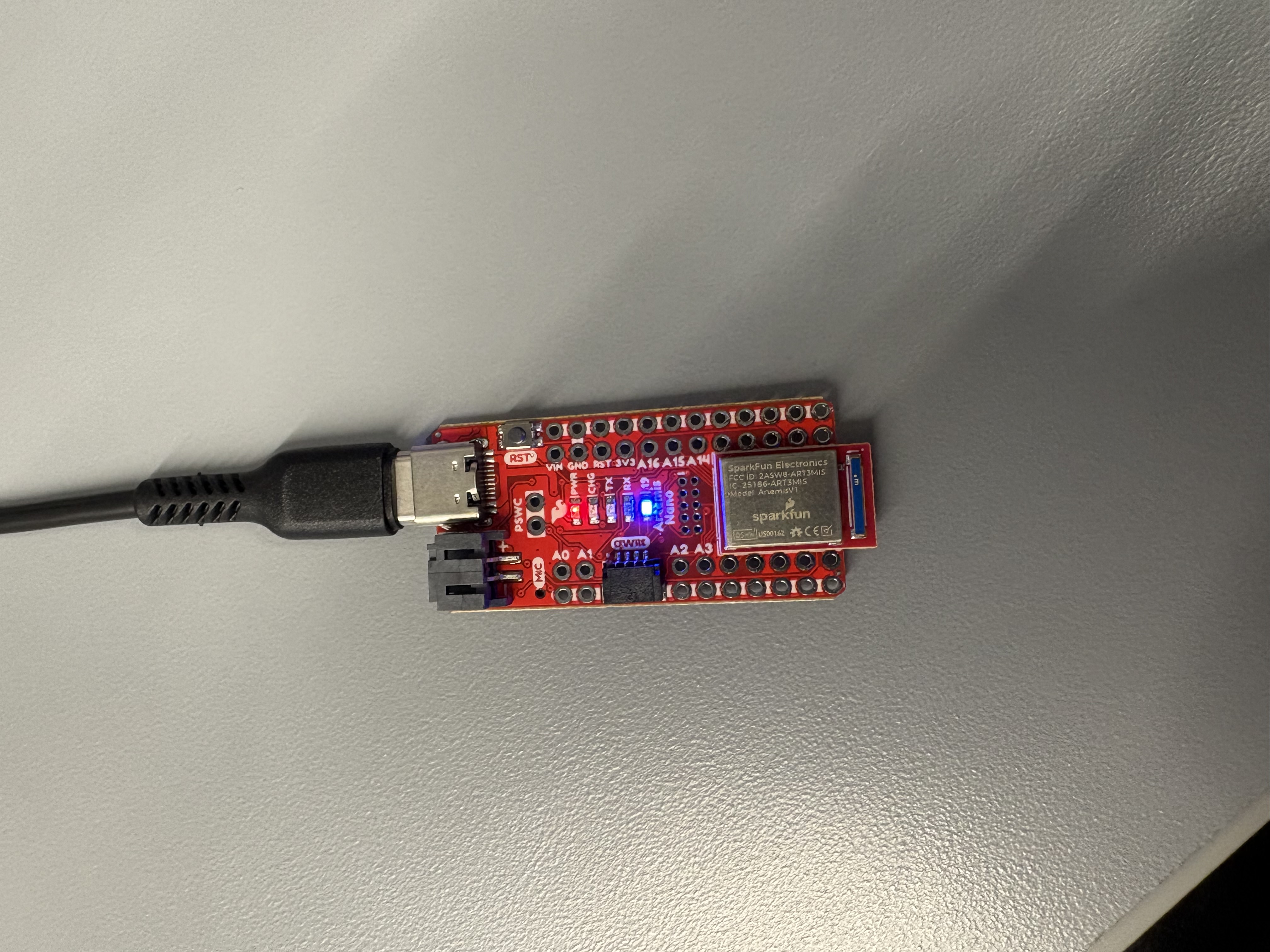 Blink example running on Artemis